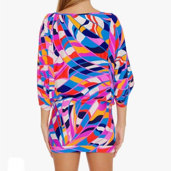 Trina Turk Swim and Spa Rio Colorful Mini Tunic - Picture 2 of 11